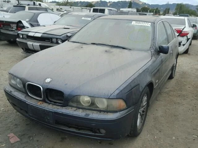 01 02 03 BMW 530I LH REAR EXTERIOR DOOR HANDLE BLUE - Imagem 4 de 4