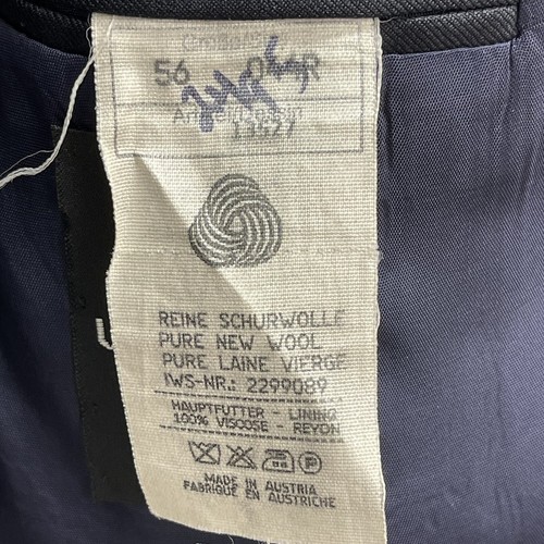 UNGARO UOMO Paris Sport Jacket Blazer Wool Black 46 Gold Shield 2 Button Closure - Picture 7 of 11