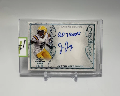 Justin Jefferson 2020 Leaf Rookie Auto/Script /25