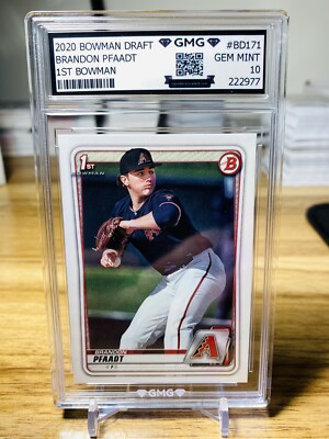 その他 MLB 1st BOWMAN BRANDON PFAADT 2020 Bowman Draft Brandon Pfaadt 1st Bowman GMG Graded 10 Gem Mint