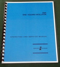 HP 209A Operating & Service Manual: w/11"x17" Schematic & Protective Covers