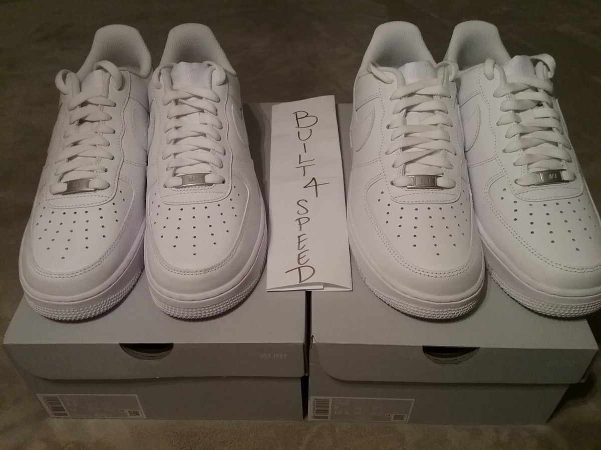 Nike Men's Air Force 1 '07 Low, CW2288 111, Triple White, Sizes 8