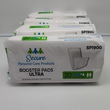 Booster Pads Incontinence Pads, SP1900, 13 Inch Length, 20 Count 4 Packs  80 Pc