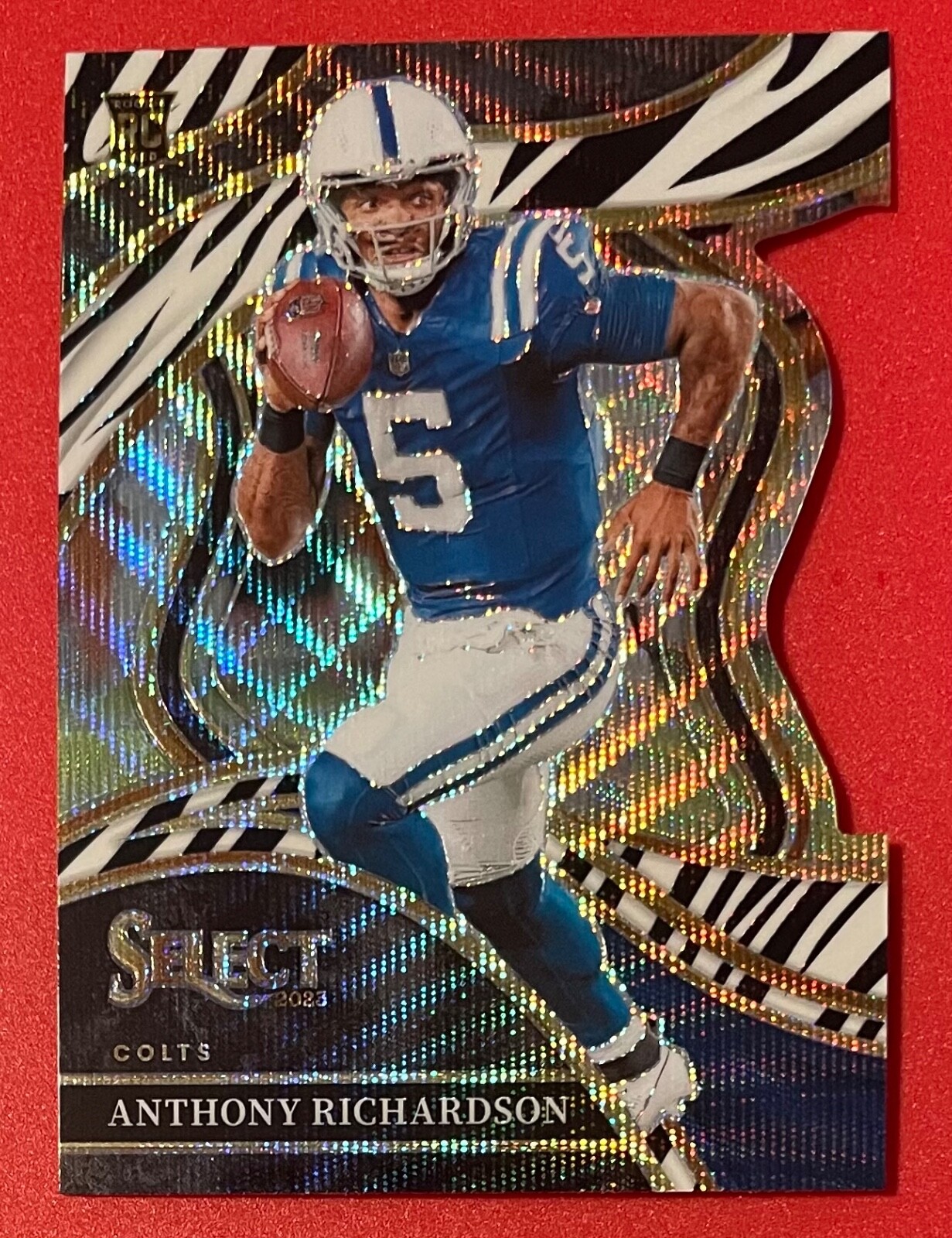 2023 Select ANTHONY RICHARDSON Zebra Club Level Die Cut Prizm RC Case Hit SSP
