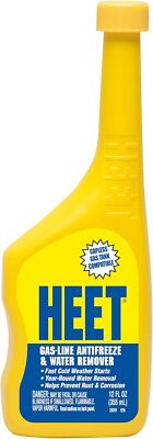 HEET Water Remover & Premium Gas Line Antifreeze, Removes Water from Fuel 12 fl.