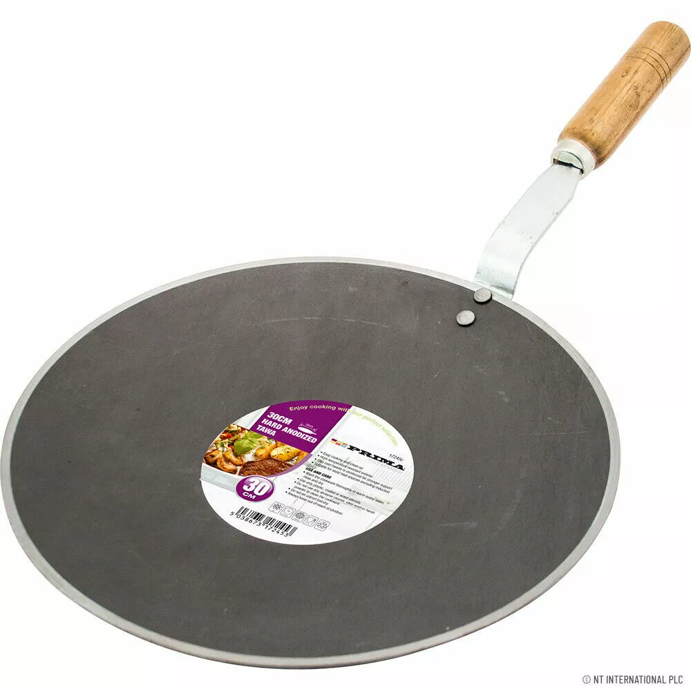 Indian Roti Tawa For Chapati Bread Cooking Utensil Hard Anodised Induction  Free