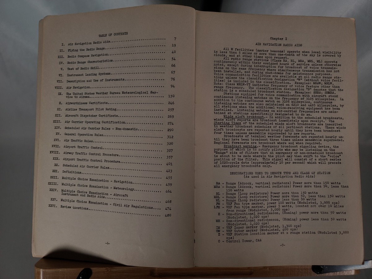 Rare Book Airline Transport Pilot Rating - Charles Allan