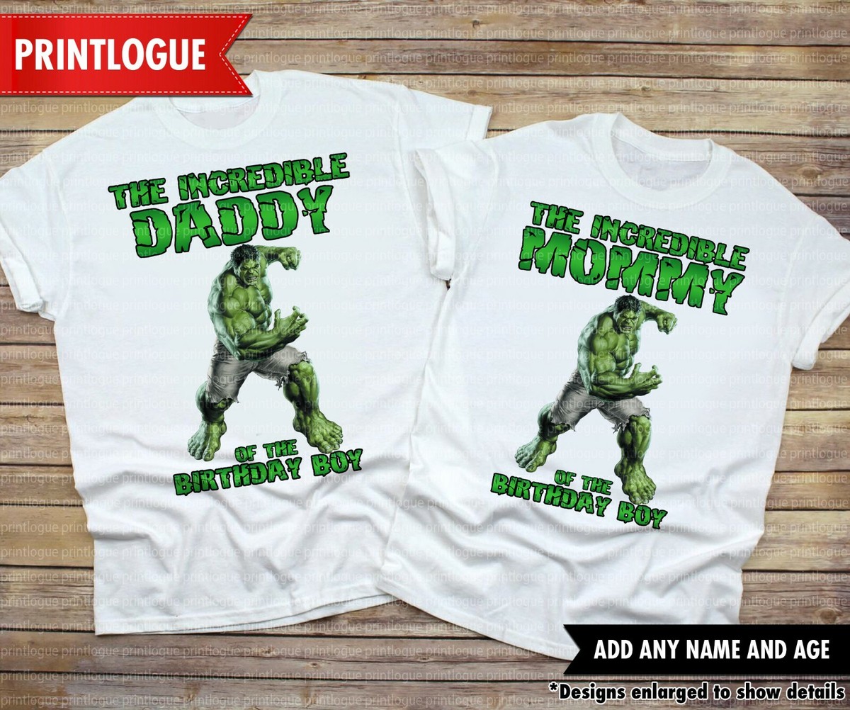 Incredible Hulk Birthday Shirt, Superhero Family Shirt, Incredible Hulk  Tshirt