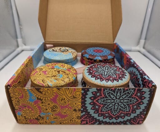 Enjoy Your Life 4 Piece Spice Up Your Life Aromatherapy Gift Soy Candle Set Box