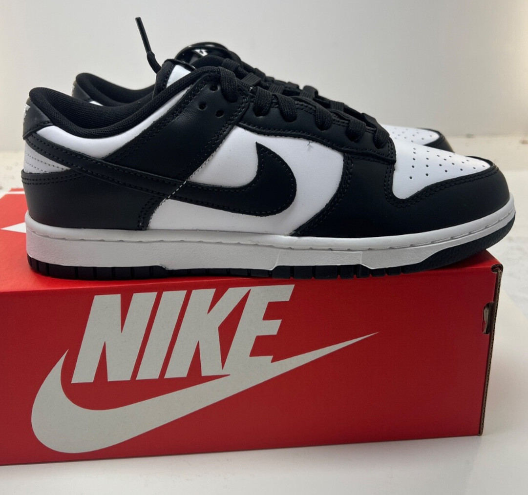 NIKE Men's Dunk Low Retro White / Black DD1391-100 "Panda" FREE Shipping!
