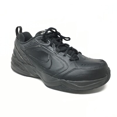 Nike Air Monarch IV Training Shoes Sneakers Mens Size 11 US 45 EU Black Leather