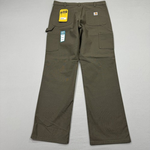 Carhartt Pants Mens 36x34 Brown Relaxed Fit Duck Utility Work Carpenter Rugged