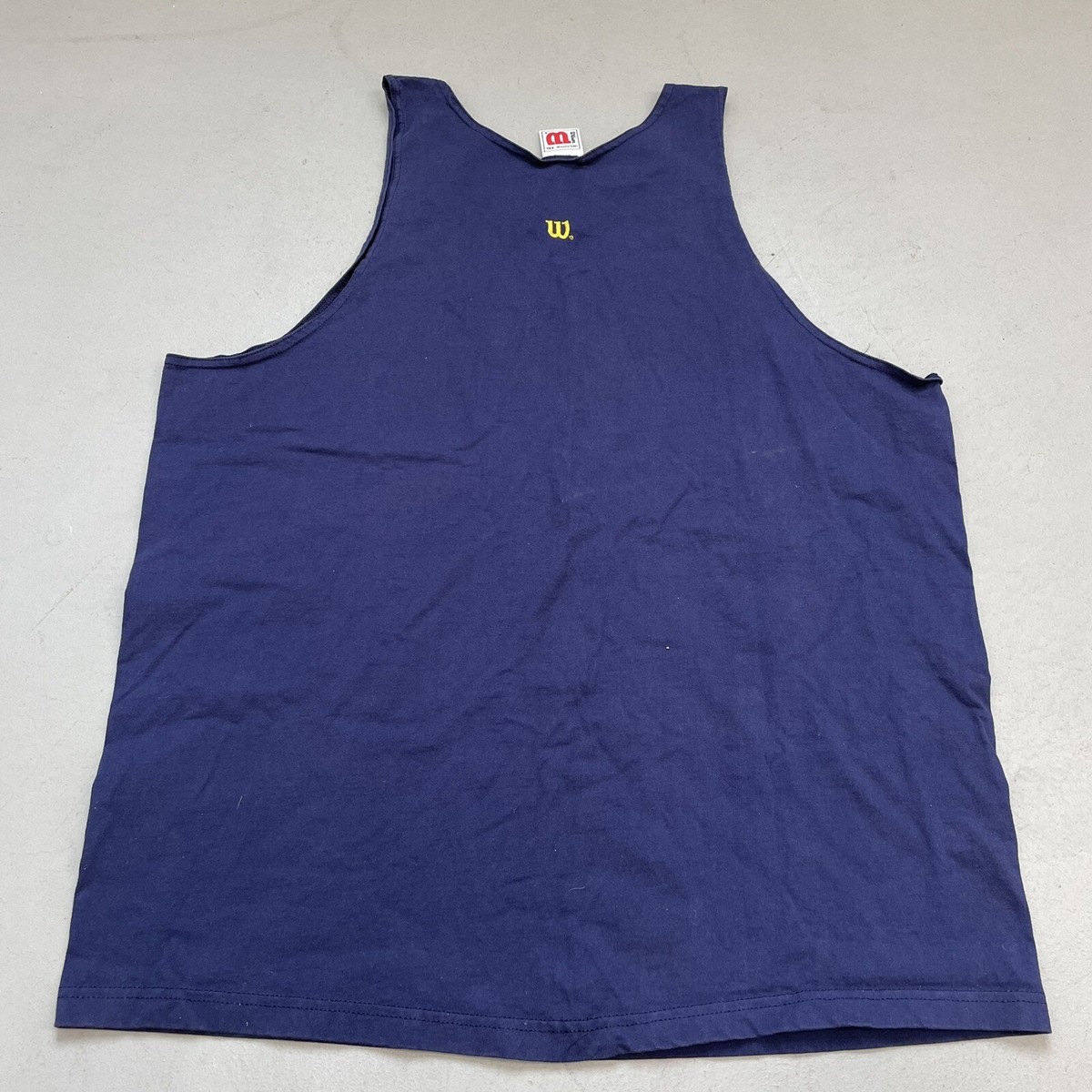 トップス 50's Wilson Athle Jersey Tank Top Wilson Athleticwear Tank Top Shirt Vintage Blue Teal