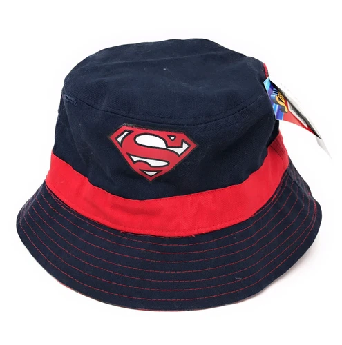 DC Comics Navy Superman Bucket Hat~One Size~NWT~Back to School!