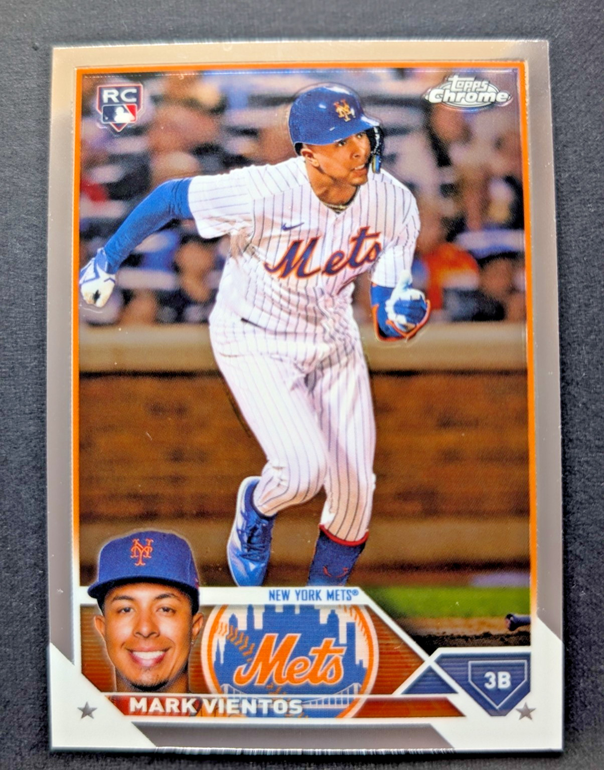 Mark Vientos 2023 Topps Chrome Rookie Rc #8 🟠🔵⚪ NY Mets