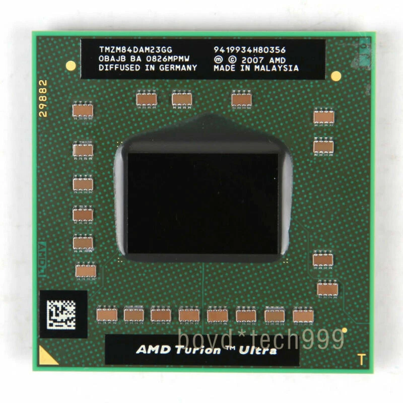 AMD Turion X2 Ultra ZM-84 Dual-Core CPU TMZM84DAM23GG 2.3 GHz 1800 MHz Socket S1 - Image 2 of 2