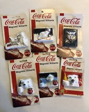 Coca-Cola Vintage Magnets Polar Bear Vintage 1990s New Old Stock In Package