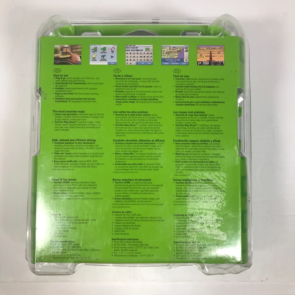 TomTom ONE 3rd Edition U.S./Canada 3.5in Touchscreen Preloaded Maps Plug & Go  - Image 3 of 4