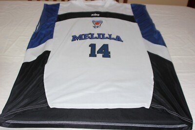 Basketball Jersey Melilla Basketball Brand Vive Size 5XL No. 14 Nacho Romero?
