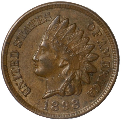 1898 INDIAN HEAD CENT in GOOD ++ condition :~ PLEASE SEE THE SCAN
