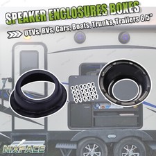 Angled Speaker Enclosures Boxes Pods Custom Mount Door Kick Panel Rear Deck 6.5"
