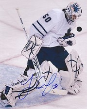 JONAS GUSTAVSSON Signed TORONTO MAPLE LEAFS 8X10 PHOTO