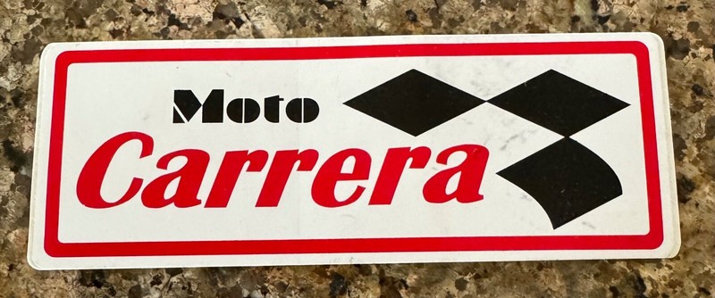Moto Carrera Sticker