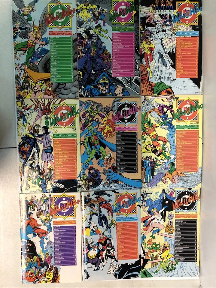 Who’s Who (1985) Consequential Set (V1-2-3) Total Of 35 Issues (F/VF) DC Comics - Image 2 of 4