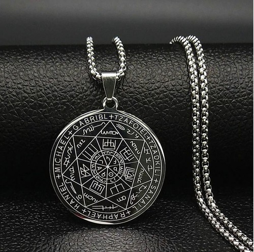 Pentagram Letter Encrypted Necklace 