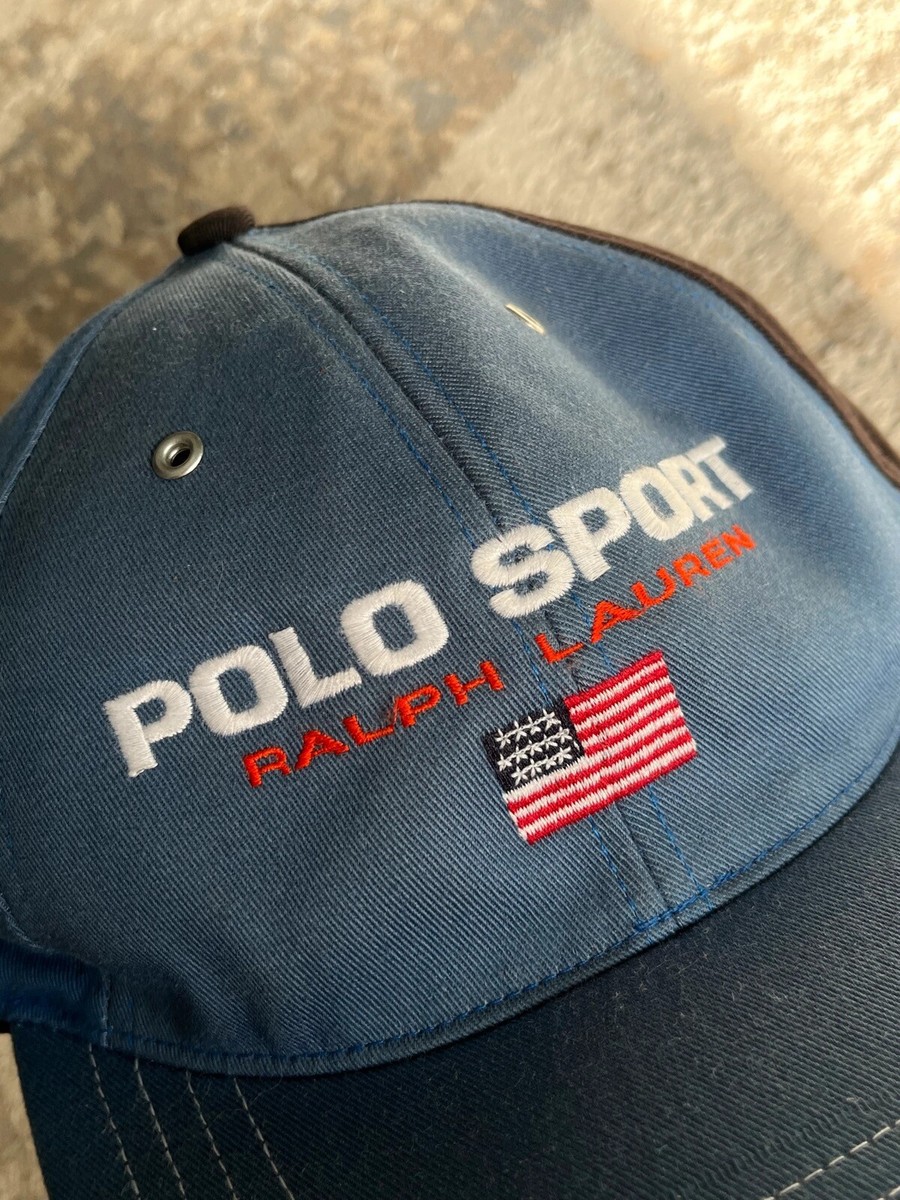 OG Ralph Lauren Polo Sport 1990s Cap Hat Adjustable One Size Rare