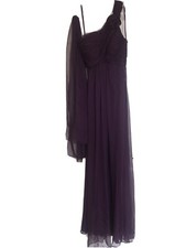 Women Wedding Bridesmaid Evening Cocktail Ball Prom Gown Maxi Dress Purple