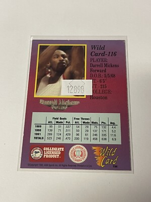 1992 Wildcard #116 Darrell Mickens 50 Stripe **012898 | eBay