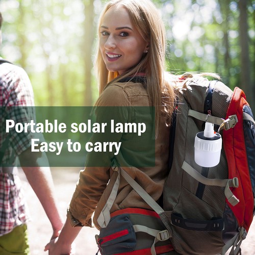 80W Luces de Camping Recargable Lampara Solar Emergencia Linterna LED Con Remoto - Picture 10 of 20