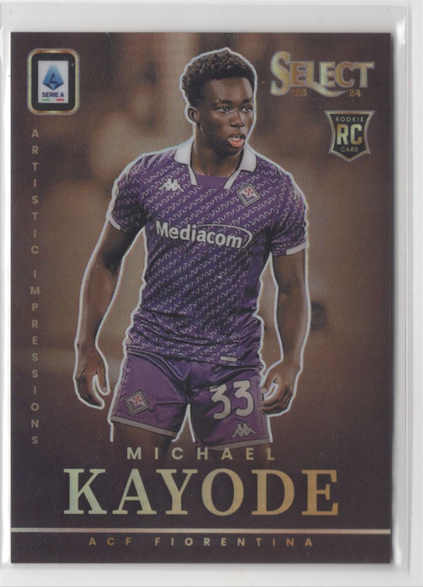 2023 Panini Select Serie A Artistic Impressions Michael Kayode RC ACF Florentina