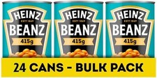 Heinz Baked Beans High in Protein Gluten Free Low Fat Vegan Bulk Buy - 24 x 415g