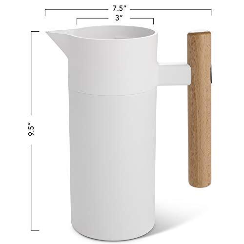 White Tea 40oz Stainless Steel Thermal Coffee Carafe Vacuum