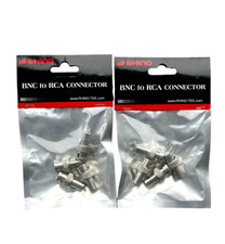 BNC to RCA Connector 8 PCS CCTV Security Camera
