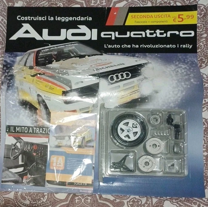SECONDA USCITA FASCICOLO COMPONENTI AUDI QUATTRO RALLY CENTAURIA SCALA 1:8 - Immagine 2 di 4