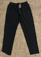 Under Armour UA Sportstyle Woven Tapered Pants Men L Black NWT