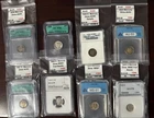 1916 -1945 Silver Mercury Dimes ANACS UNC/AU (8) RARE Key Dates Lot!!