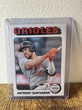 2024 Topps Heritage Anthony Santander #9 White Border