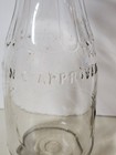 2  Vintage Round One Pint Milk Bottles NC Approved North Carolina Glass — photo 2