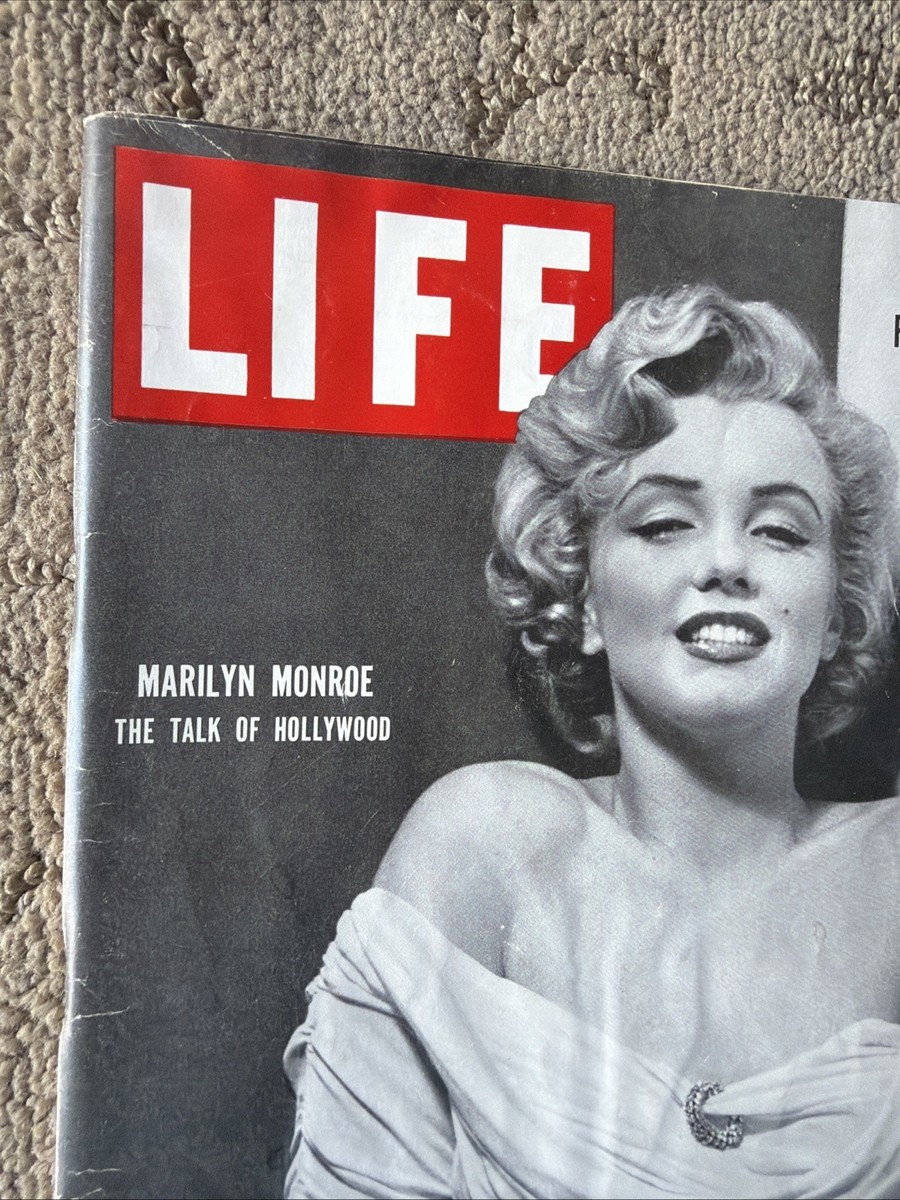 RARE LIFE MAGAZINE Sexy MARILYN MONROE APRIL 7, 1952 NO LABEL | eBay