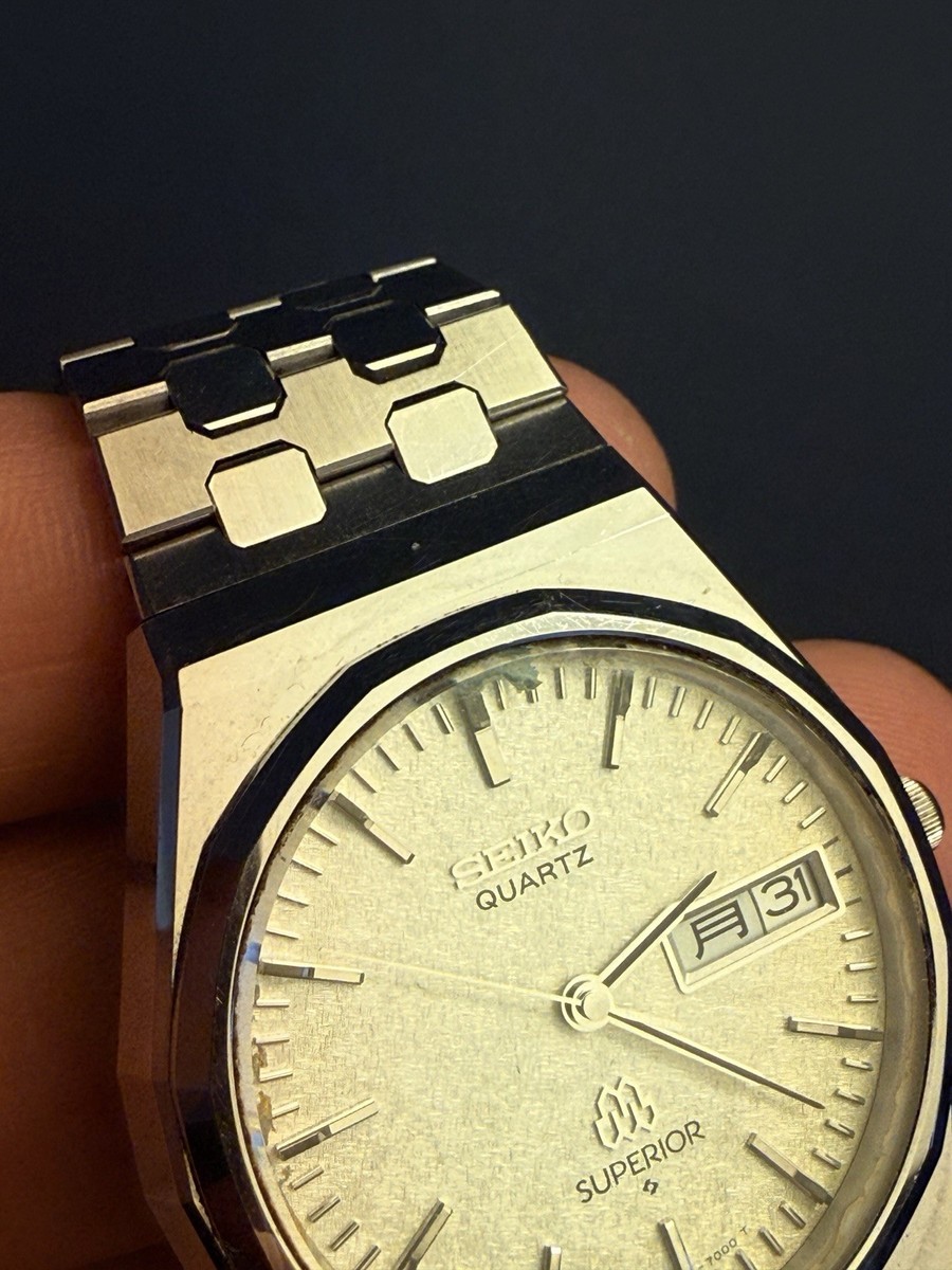 Vintage Seiko Superior Twin Quartz Watch 9983-7000 Rare Flagship