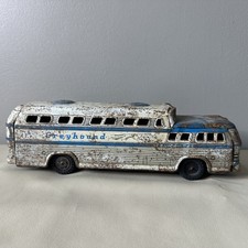 VINTAGE ICONIC 1960's TIN GREYHOUND SCENICRUISER PASSENGER BUS WELL LOVED