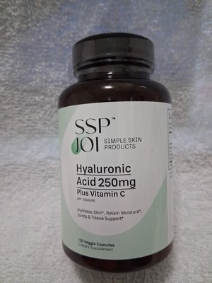 SSPJOI Hyaluronic Acid with Vitamin C  - 250 mg - 120 Veg. Capsules Exp.11/26