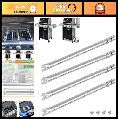 ''Premium Stainless Steel Grill Parts for 19.5'' 4-Burner Grills - Replacement Kno