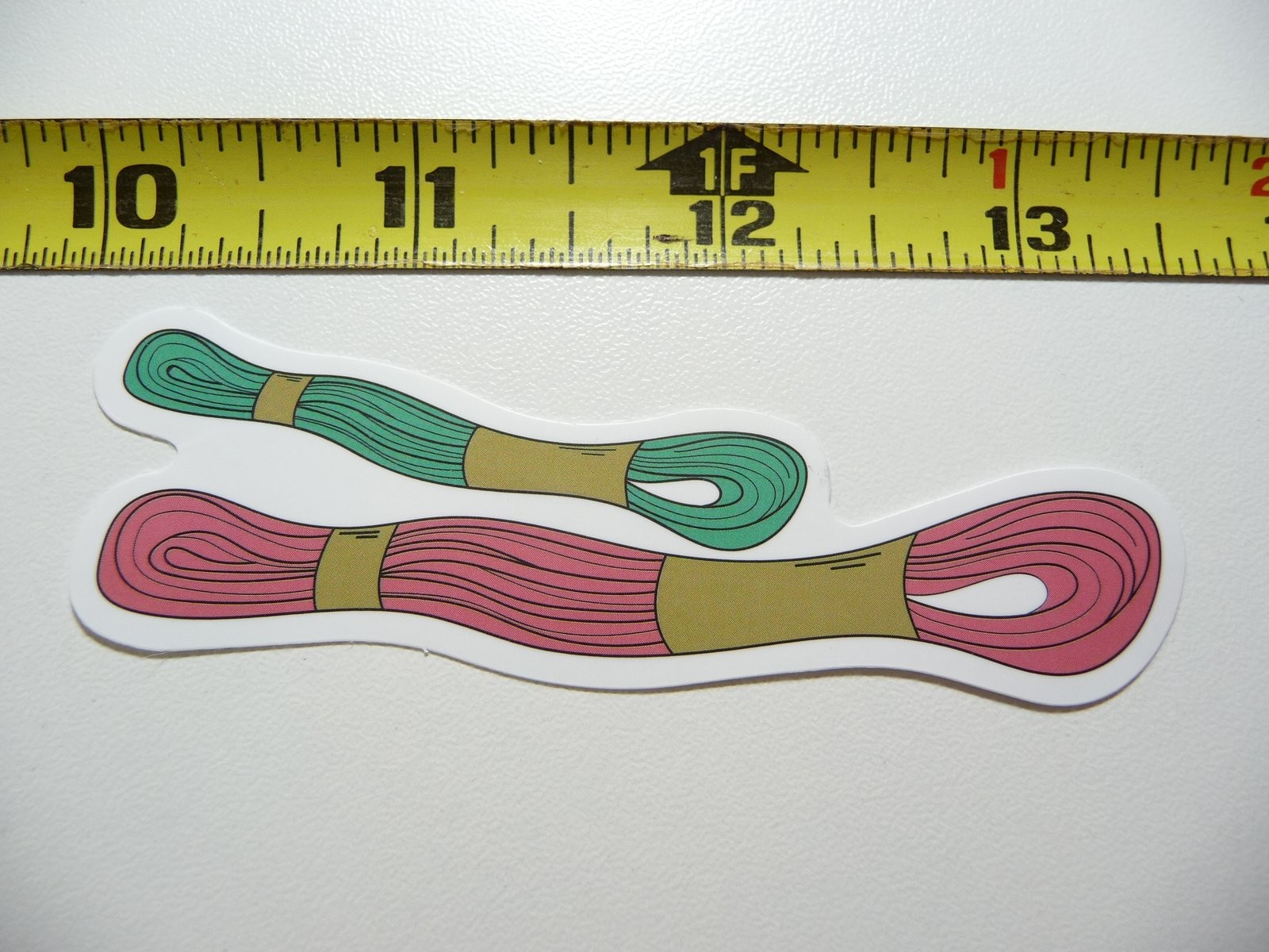 Custom Embroidery Floss Sticker for Crafting and DIY Projects