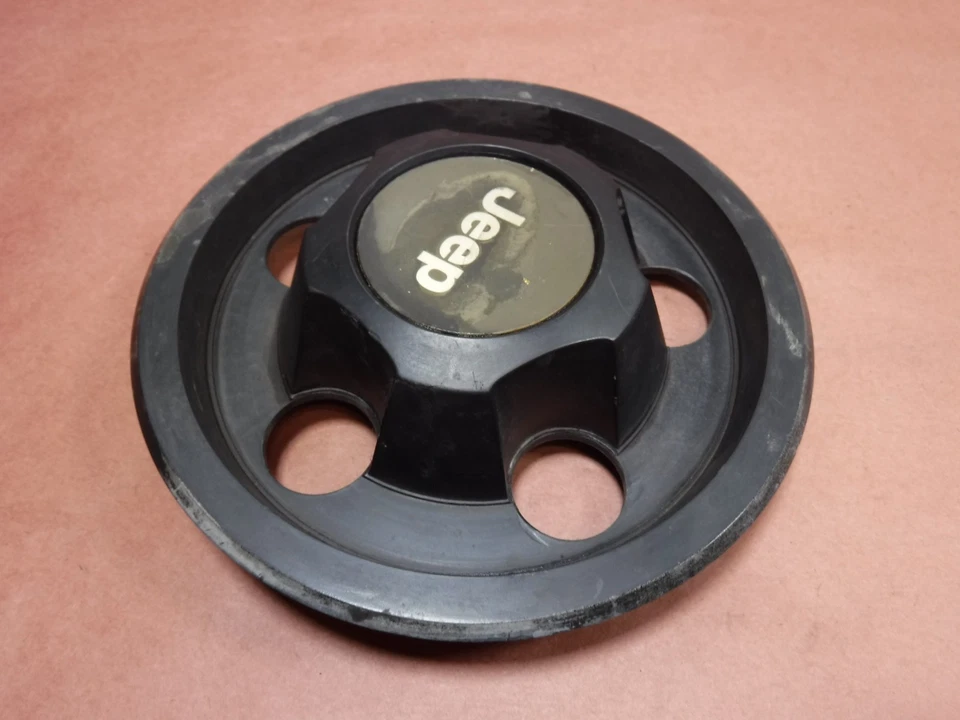 Tapacubos tapa central negra logotipo 52000153 Jeep Cherokee XJ Wrangler 84-01 Foto 2 de 4