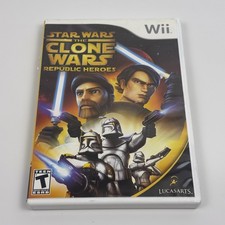 Star Wars: The Clone Wars - Republic Heroes (Nintendo Wii, 2009) CIB Tested